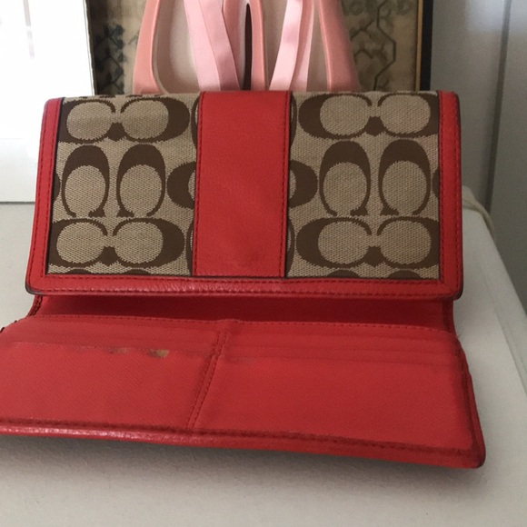 Coach Leather & Canvas Wallet - Picture 9 of 9